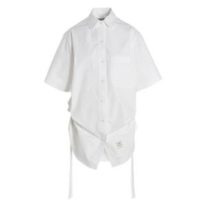 Платье-рубашка мини Heavy Poplin со сборками