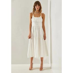 Женское тонкое принтованное платье с бретелями и слоями 5616 Dress 60251366