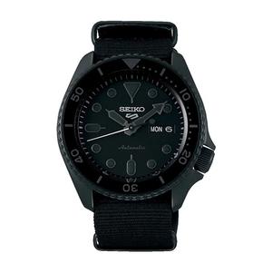 Спортивные SRPD79K1 Superman Automatic Мужские часы | Полностью затемненный корпус с твердым покрытием и черный нейлоновый ремешок Мужские часы