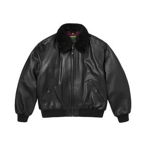 Бомберы Supreme x Schott Shearling Collar Bomber Jacket 'Черный'