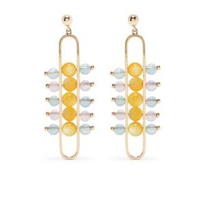 Серьги Impressionists Dangle из желтого золота