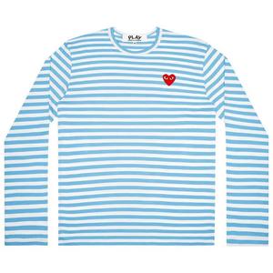 Футболки с длинным рукавом Comme des Garçons PLAY Pastelle полосатая рубашка с длинным рукавом 'Синий'