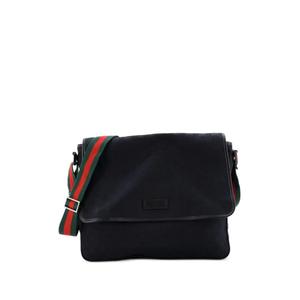 Сумка через плечо Web Strap Flap Messenger GG Canvas Medium