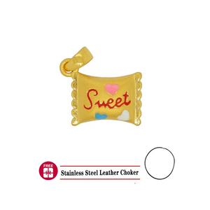 [ Бесплатное ожерелье ] LITZ 999 (24K) Золотая подвеска Candy EP0253 (1.27g)