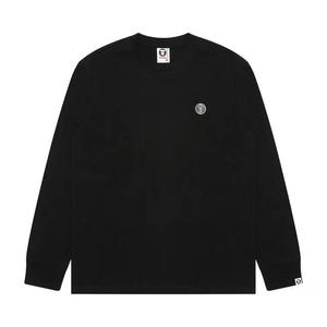 Футболки с длинным рукавом AAPE AAPENOW Moonface Long Sleeve Tee 'Black'