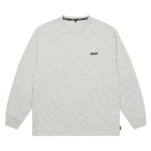Футболки с длинным рукавом Palace Basically A Long-Sleeve 'Серый меланж'
