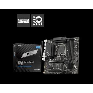 MSI PRO B760M-A WIFI Micro-ATX материнская плата (DDR5)