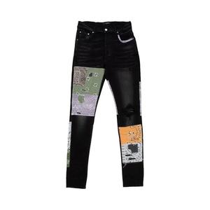 Джинсы Amiri Bandana Art Patch Jean 'Aged Black'