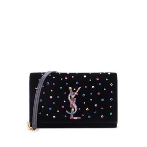 Сумка через плечо Classic Monogram Wallet on Chain Embellished Velvet