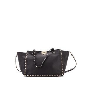 Сумка-тоут Rockstud Pebbled Leather среднего размера