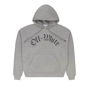 Худи Off-White c/o Virgil Abloh Goth Logo Hoodie 'Heather Grey'