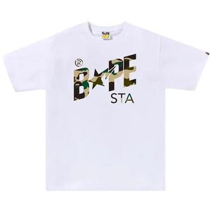 Футболки с коротким рукавом BAPE 1st Camo Bape Sta Tee 'White/Yellow'