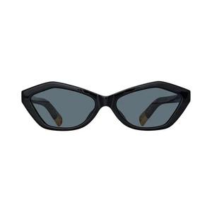 Linda Farrow x Jacquemus Bambino Angular Sunglasses 'Черный/Желтое золото/Серый'