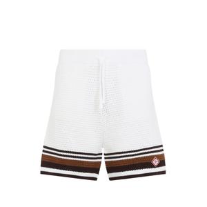 Шорты Tennis Stripe в технике кроше