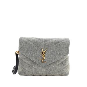 Стеганая сумка на плечо Loulou Matelasse Chevron Denim Toy