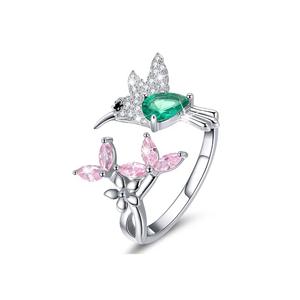 Регулируемое модное кольцо Humming Bird