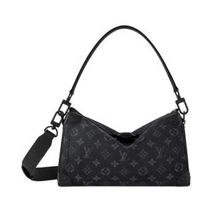 Сумка через плечо Louis Vuitton Soul Trunk East West 'Black Monogram Eclipse Canvas'