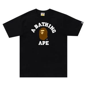 Футболки BAPE College Tee 'Black'