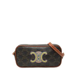 Мини-сумка на плечо Triomphe Cuir Coated Canvas Camera Bag (2022 год)