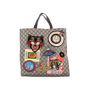 Сумка-тоут Courrier Convertible Soft Open GG Coated Canvas with Applique North South